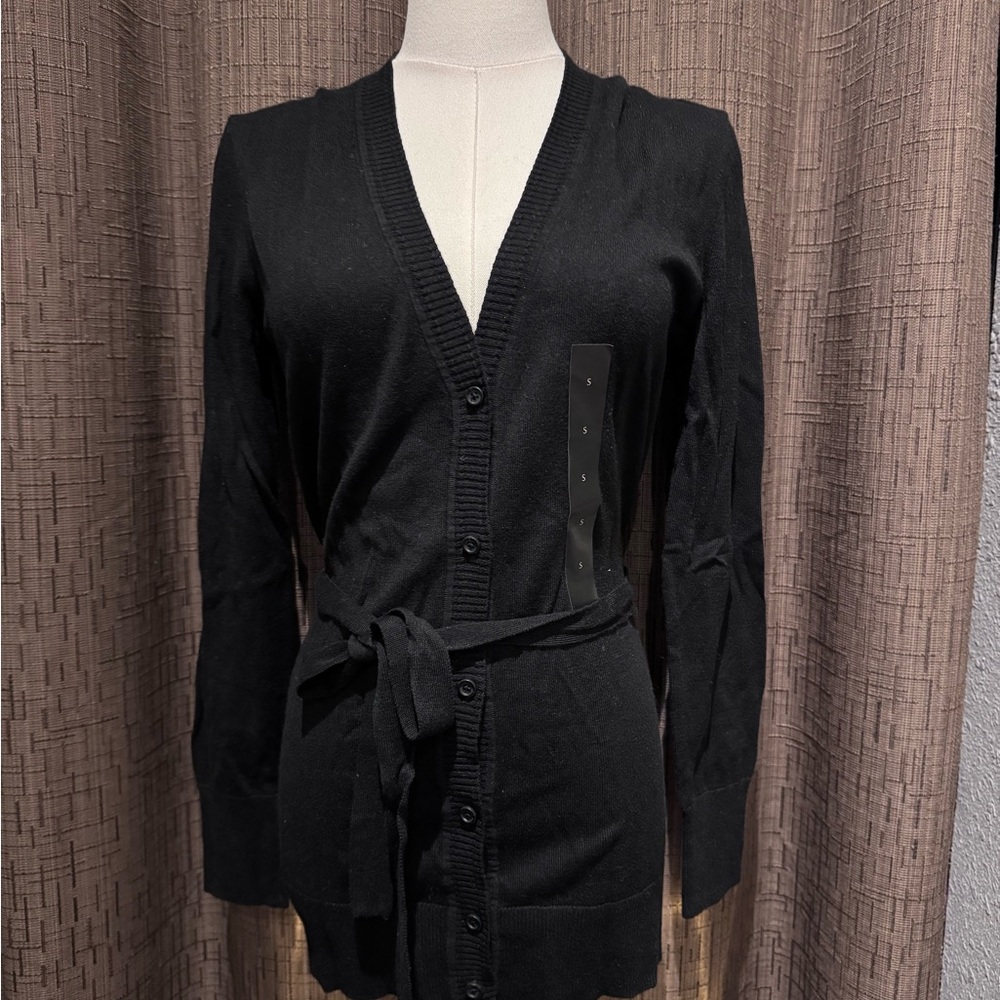 Banana Republic Black Belted Cardigan